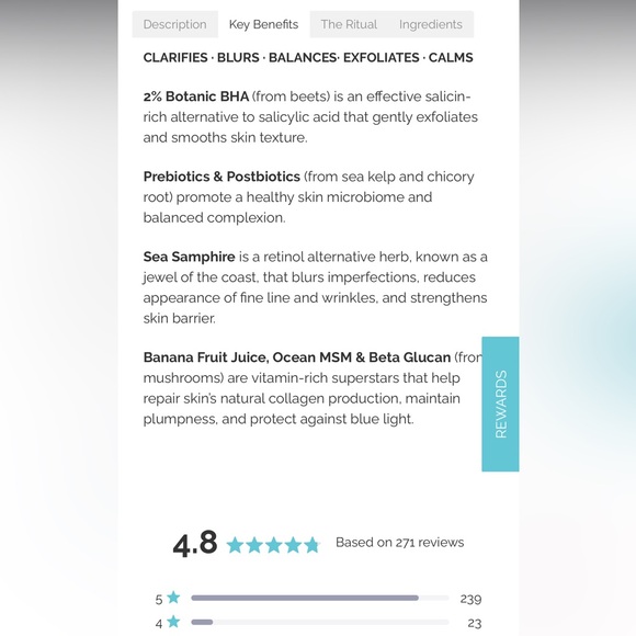 New Earth Harbor SAMPHIRE Biotic Perfecting Serum 1oz - Picture 7 of 7